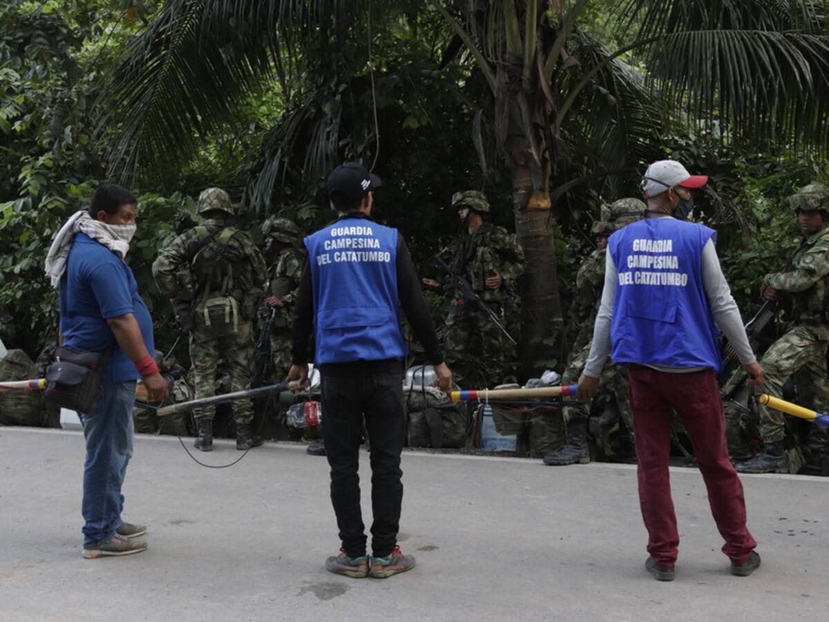Guardia campesina suspendió su labor por temor a la violencia en el Catatumbo