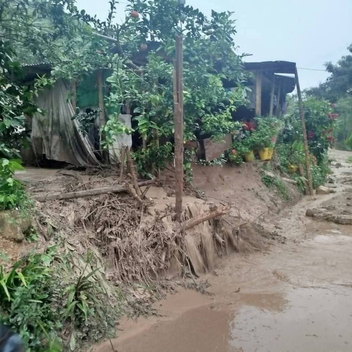 Lluvias torrenciales dejan estragos en el municipio de Acevedo-Huila