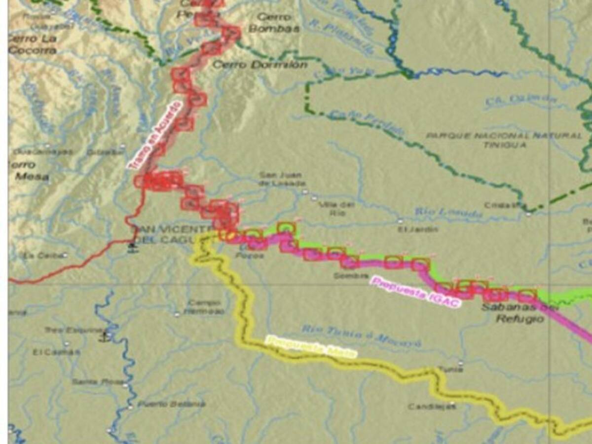 Se aclara área limítrofe a favor del Caquetá