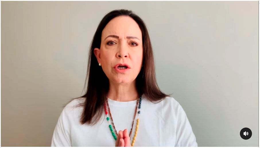 Captura de pantalla tomada de la cuenta en Instragram de la líder opositora de Venezuela María Corina Machado, @Mariacorinamachado