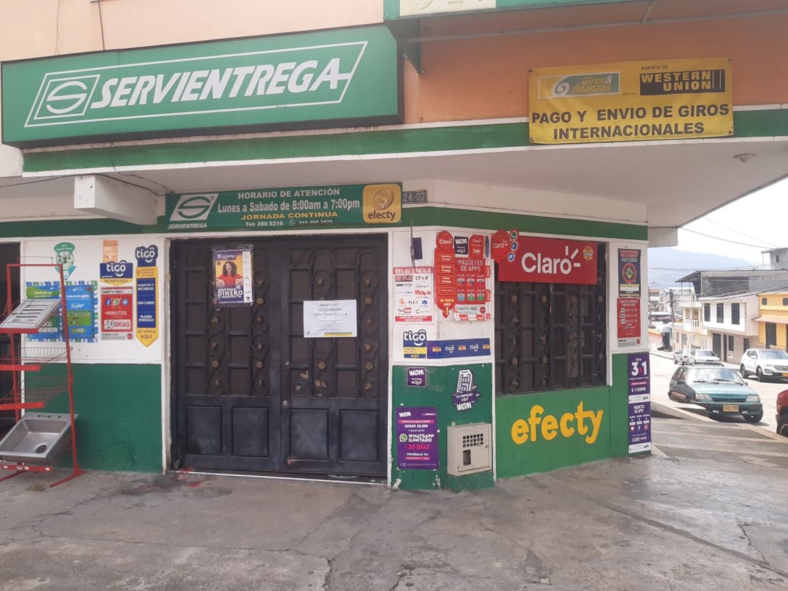 Casa en la que encontraron a la bebé y su mamá