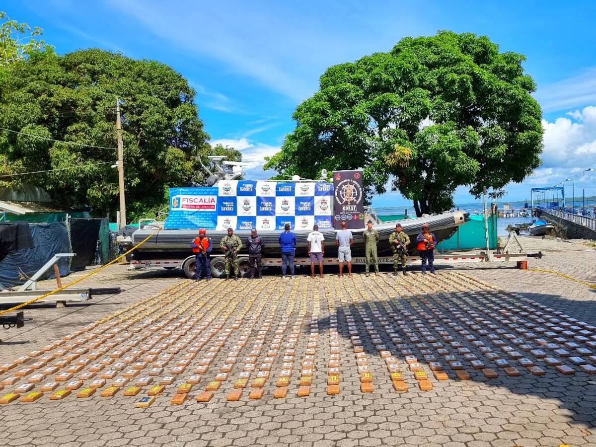 Incautan más de una tonelada de cocaína en el Pacífico de Nariño