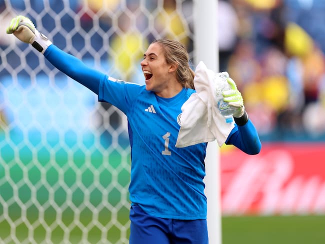 Catalina Pérez, portera de la Selección Colombia. (Photo by Sajad Imanian/DeFodi Images via Getty Images)