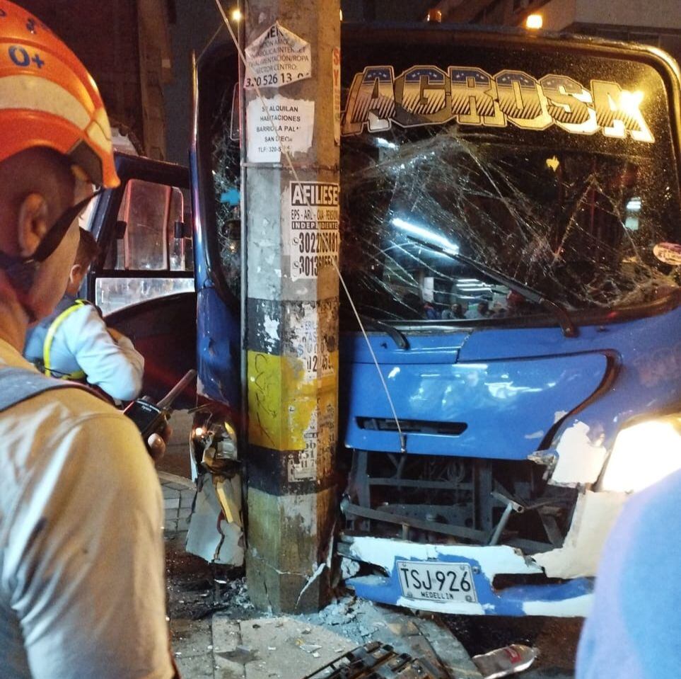 Accidente- foto alcaldía de Medellín