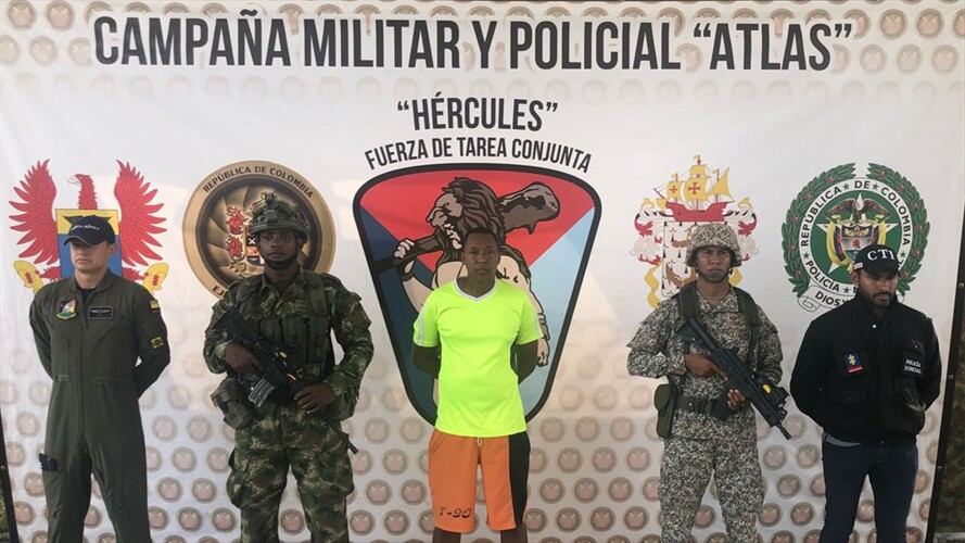 Hermano de alias Guacho fue capturado en Nariño. Foto: Fiscalía