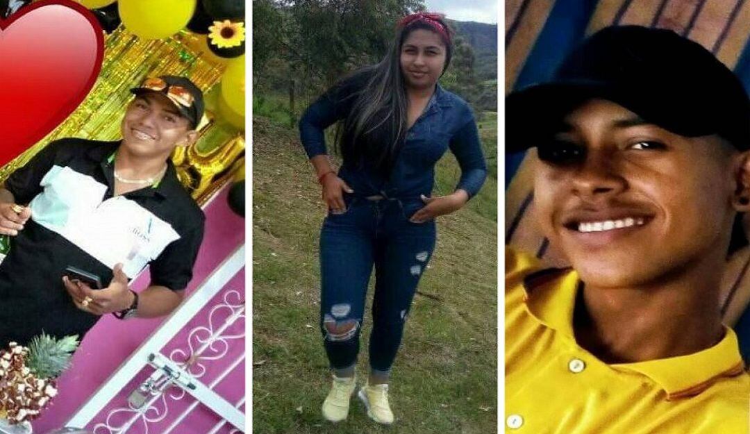 Hermes González, María Camila de la Barrera y Sherinan Díaz.