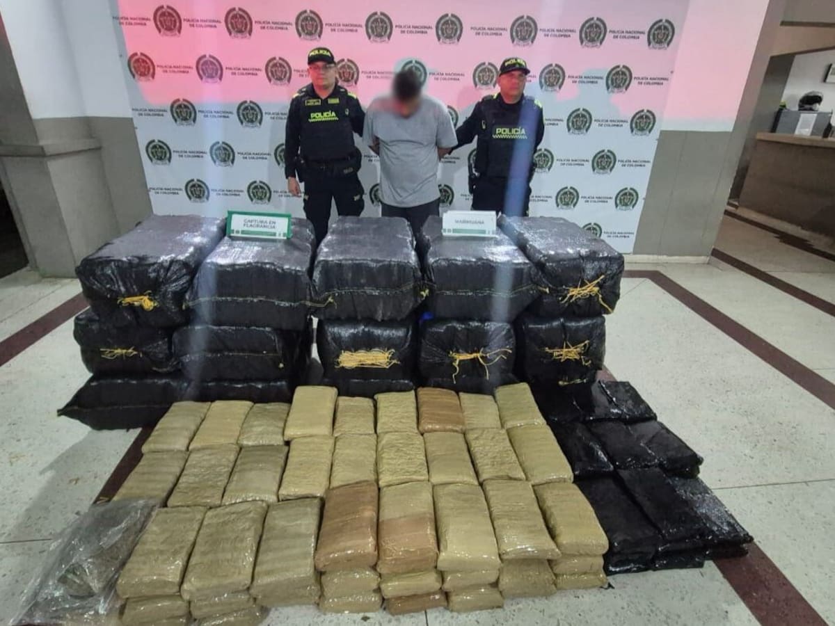 Capturaron a un hombre en Bello por tener media tonelada de marihuana avaluada en $500 millones