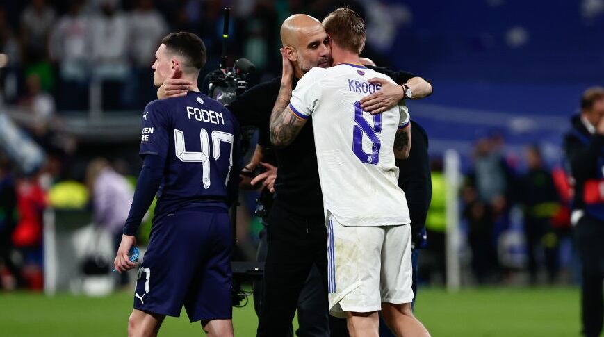Pep Guardiola contra Real Madrid en 2022 / Getty Images