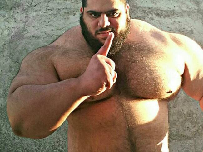 [Fotos] El fisiculturista iraní conocido en las redes como “Hulk” o el “Hércules de Persia”