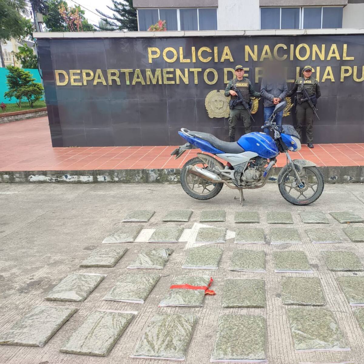 Capturado en el Putumayo con 81.000 dosis de marihuana