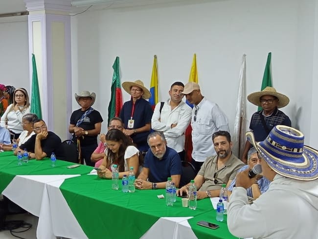 Ministro del Interior, Armando Benedetti en Barranquilla. Foto: Caracol Radio.