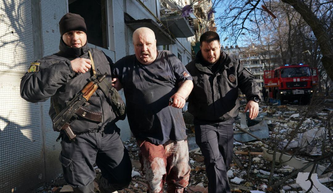 Población de Ucrania afectada por las hostilidades de Rusia.