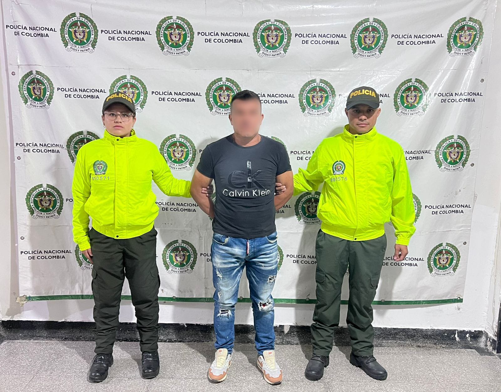 Capturan un hombre de 45 años, por abuso a menores. Foto policía Huila.