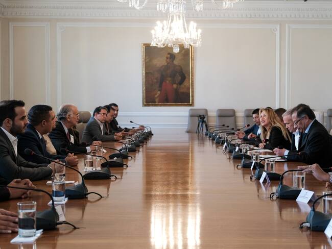 Eduardo Verano, gobernador electo del Atlántico, en la Casa de Nariño en reunión con el presidente Gustavo Petro./ Foto: Eduardo Verano en X