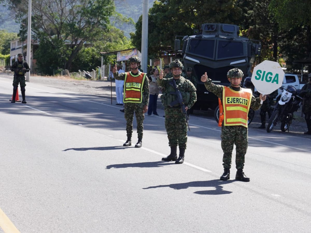 Ejército apoya seguridad en vías nacionales de Norte de Santander