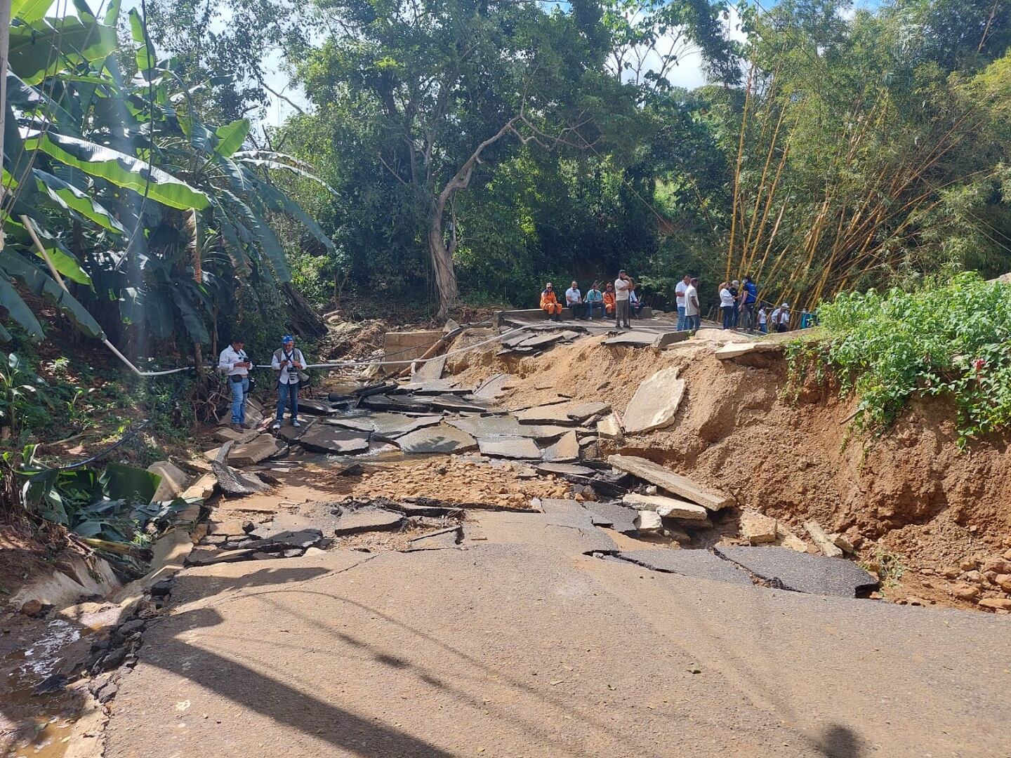 Deslizamiento de tierras en Piojó