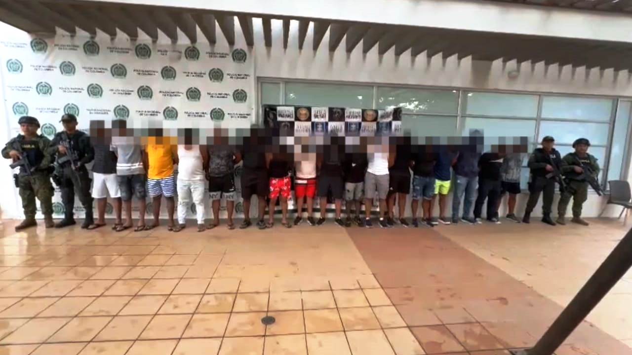 Capturados 18 presuntos integrantes del Clan del Golfo en Cartagena