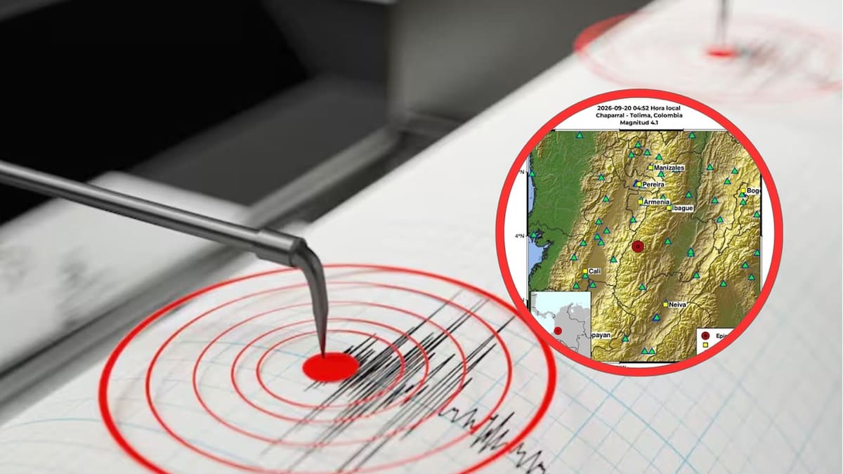 Tembló en la madrugada del domingo en Colombia con epicentro en el sur del Tolima