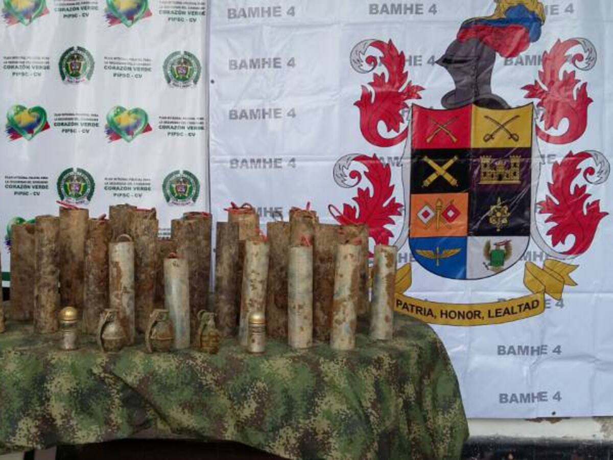 El Ejército sigue encontrando explosivos en el Cauca