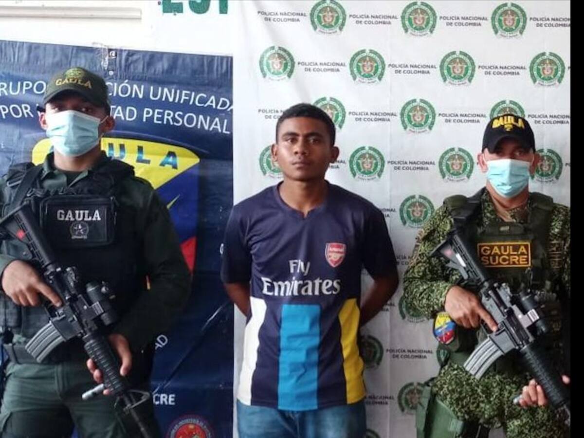 Caen dos presuntos cabecillas de zona del Clan del Golfo en Sucre