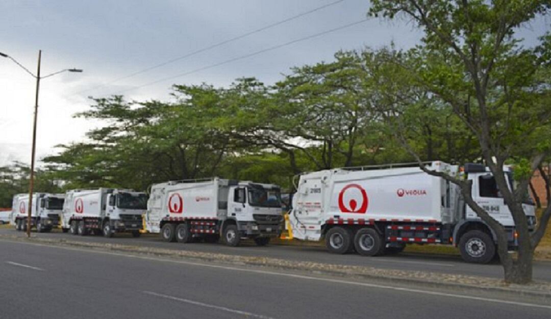 Vehículos de la empresa Veolia / Foto: Archivo