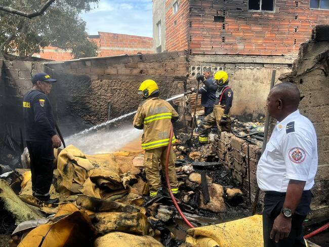 Cuerpo de Bomberos atendió incendio en Olaya Herrera