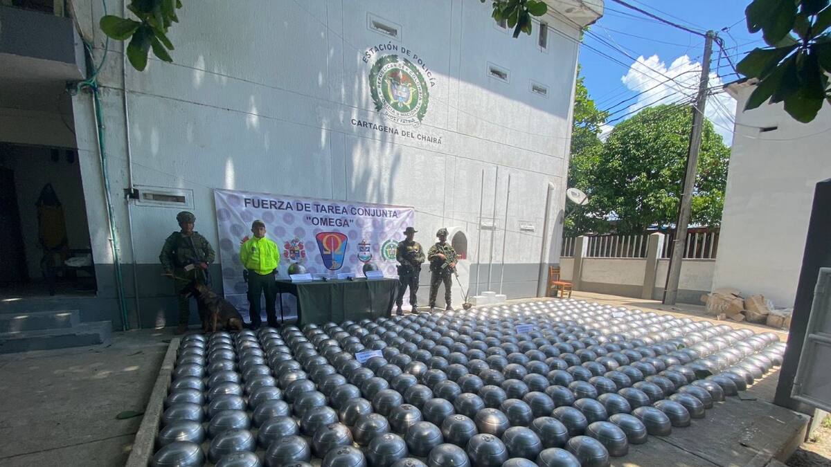 Incautan elementos explosivos en operación en Cartagena del Chairá, Caquetá