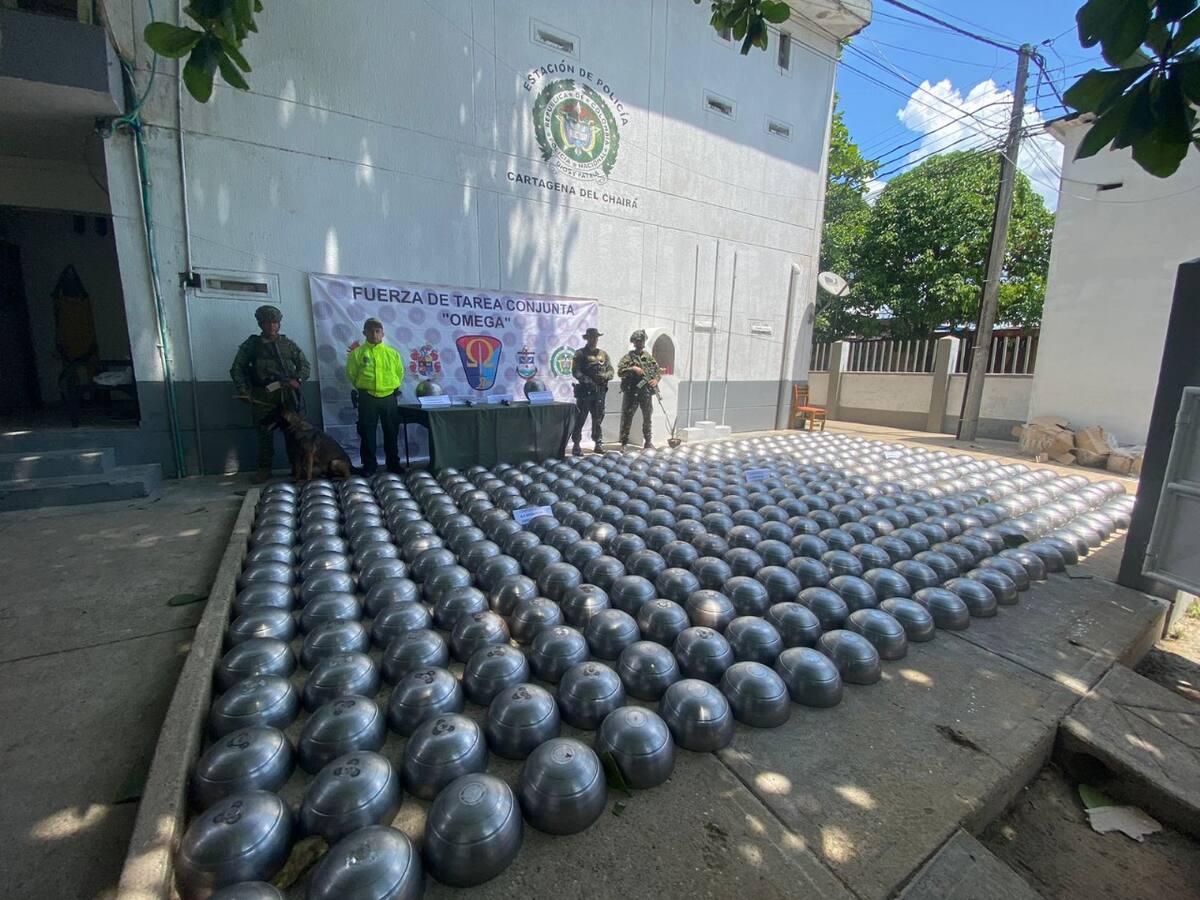 Incautan elementos explosivos en operación en Cartagena del Chairá, Caquetá