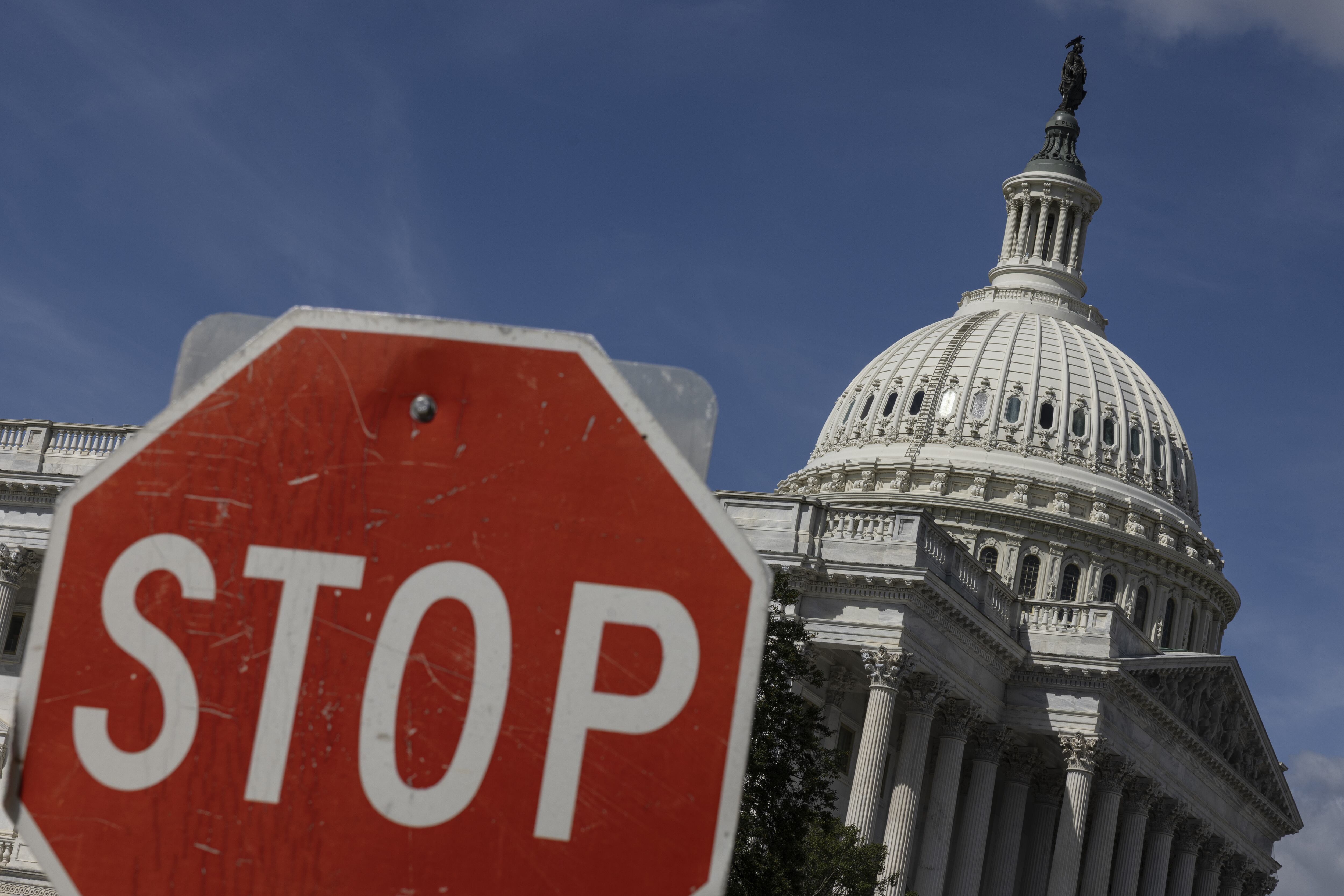 Imagen de referencia de cierre de Gobierno Estados Unidos. Foto: Mehmet Eser/Anadolu via Getty Images