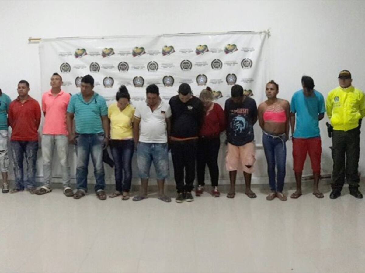 Autoridades capturan 19 presuntos miembros del Clan del Golfo en Córdoba