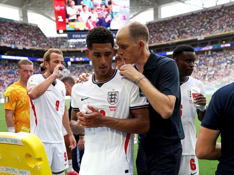 ¿Escándalo en Inglaterra? Cruce entre Tuchel y Bellingham, previo a la semifinal ante Argentina / Getty Images