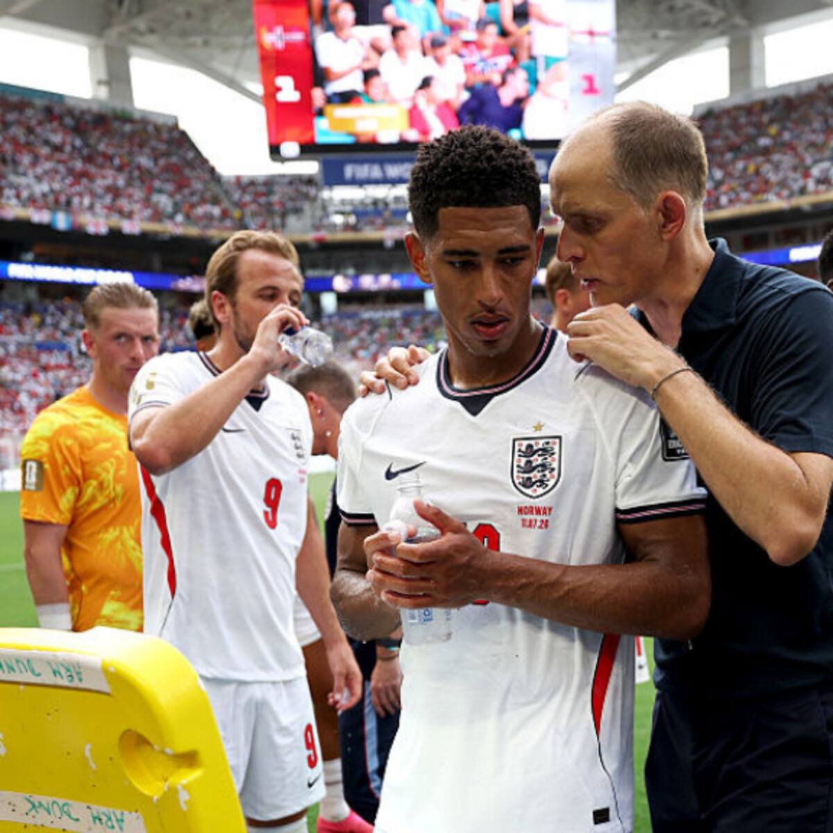 ¿Escándalo en Inglaterra? Cruce entre Tuchel y Bellingham, previo a la semifinal ante Argentina