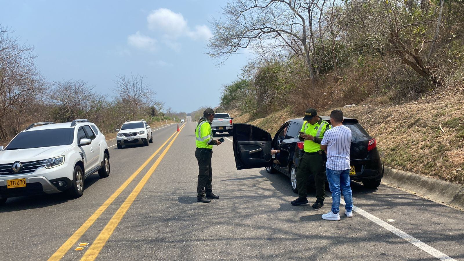 Controles operativos de la Policía del Atlántico./ Foto: Policía del Atlántico