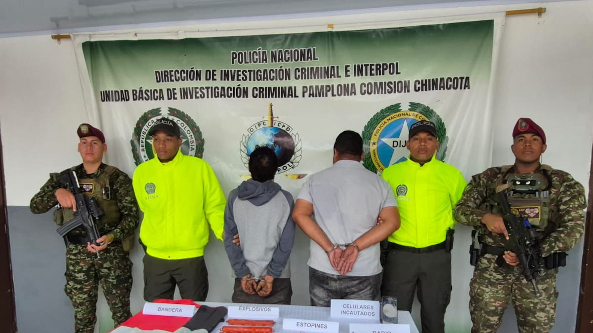 Capturan integrantes del ELN comprometidos en atentado en Chinacota
