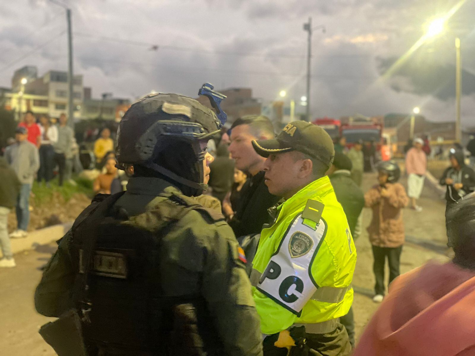 Fortalecen medidas de seguridad durante emergencia en Pasto | Foto: Policía Pasto
