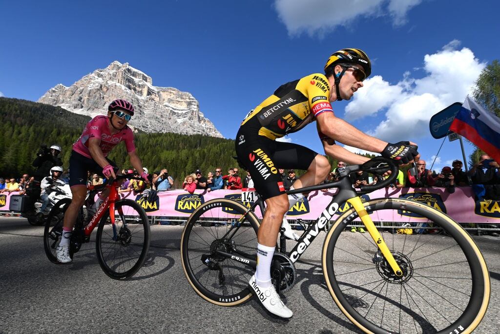 Geraint Thomas y Primoz Roglic en el Giro de Italia (Photo by Tim de Waele/Getty Images)
