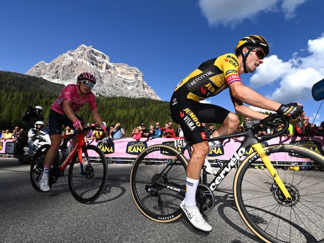 Geraint Thomas y Primoz Roglic en el Giro de Italia (Photo by Tim de Waele/Getty Images)