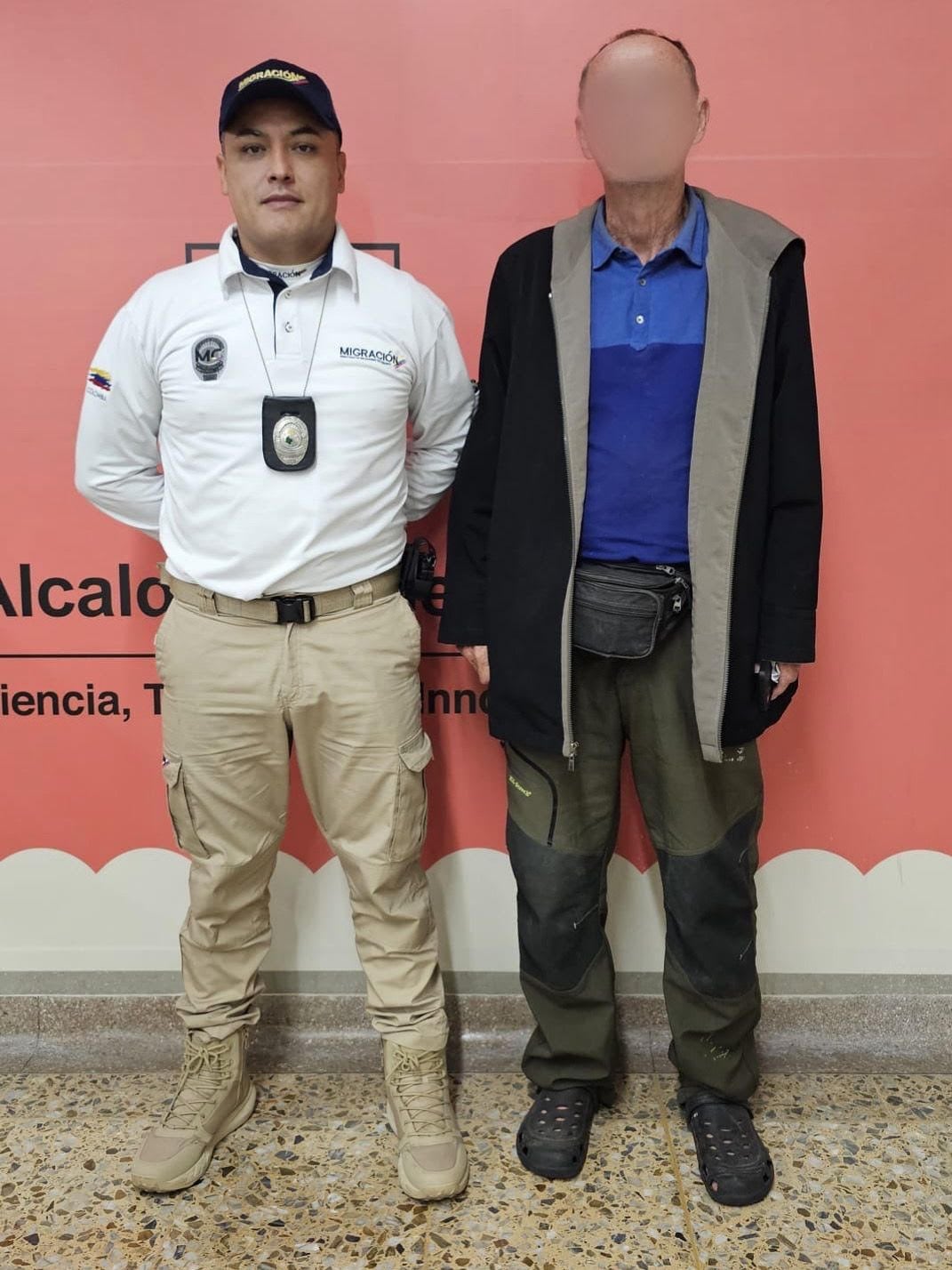 El hombre estaba reportado en el sistema Angel Watch, una red internacional que advierte sobre viajeros con antecedentes delictivos. Foto: Cortesía.