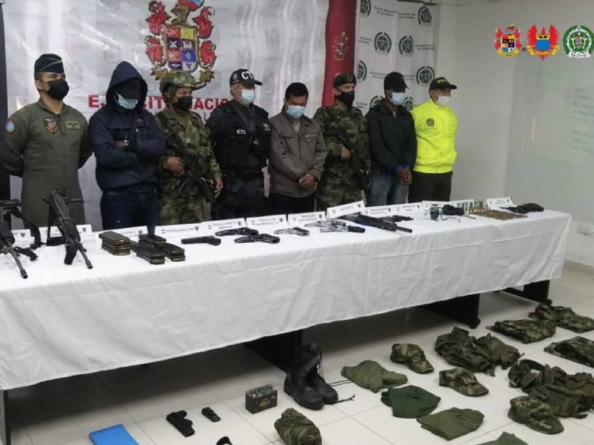 Capturan a integrantes de las disidencias de las Farc en el sur del Tolima