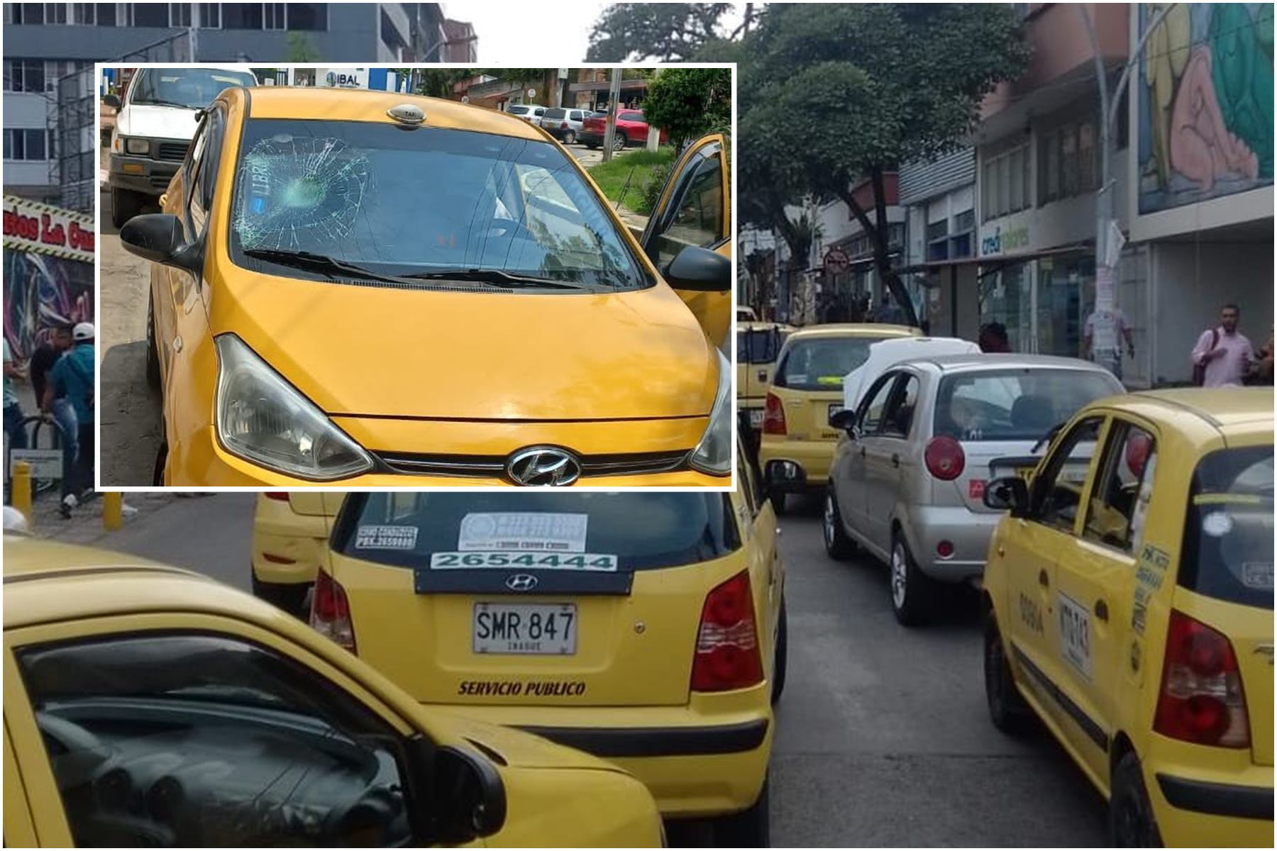 Ataque a un taxista en Ibagué