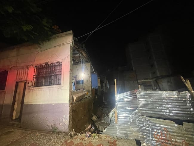 Una vivienda colapsó parcialmente en Prado Centro