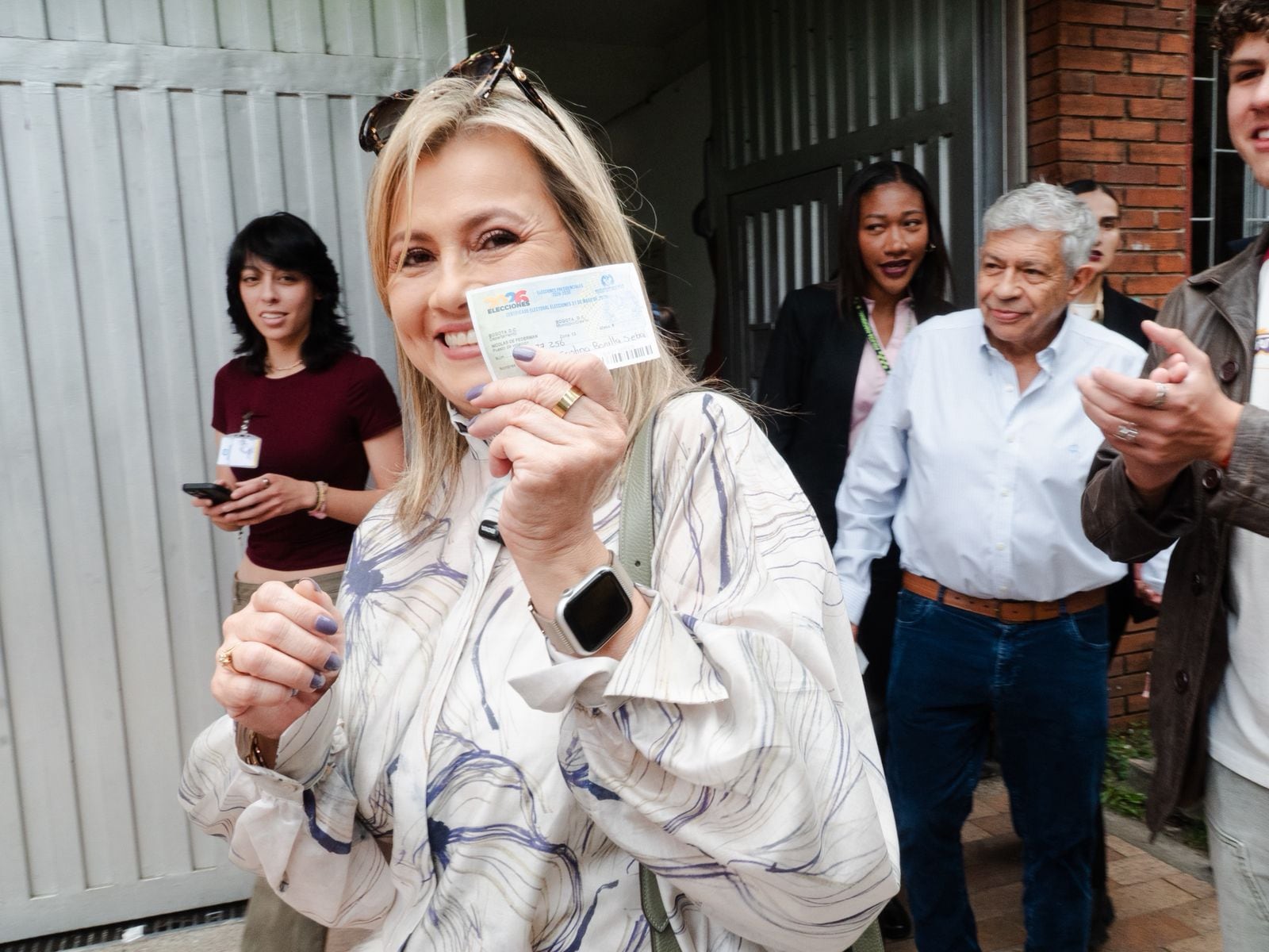 Edna Bonilla, fórmula vicepresidencial de Sergio Fajardo, ejerció su derecho al voto