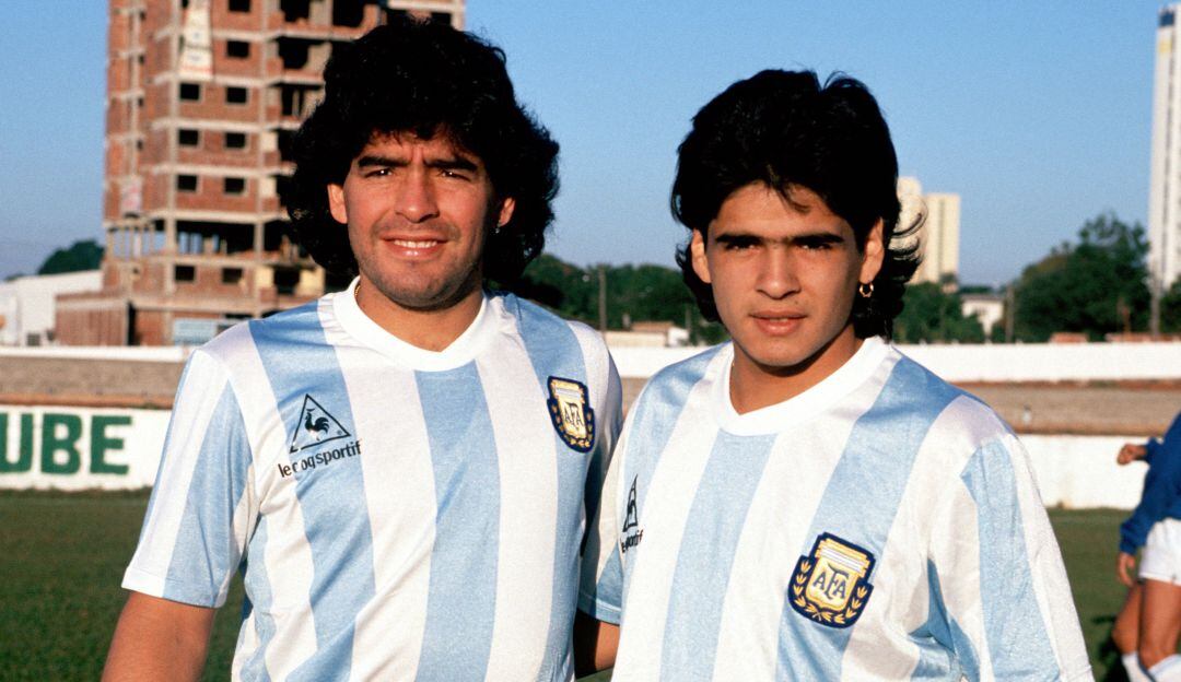 Diego y Hugo Maradona
