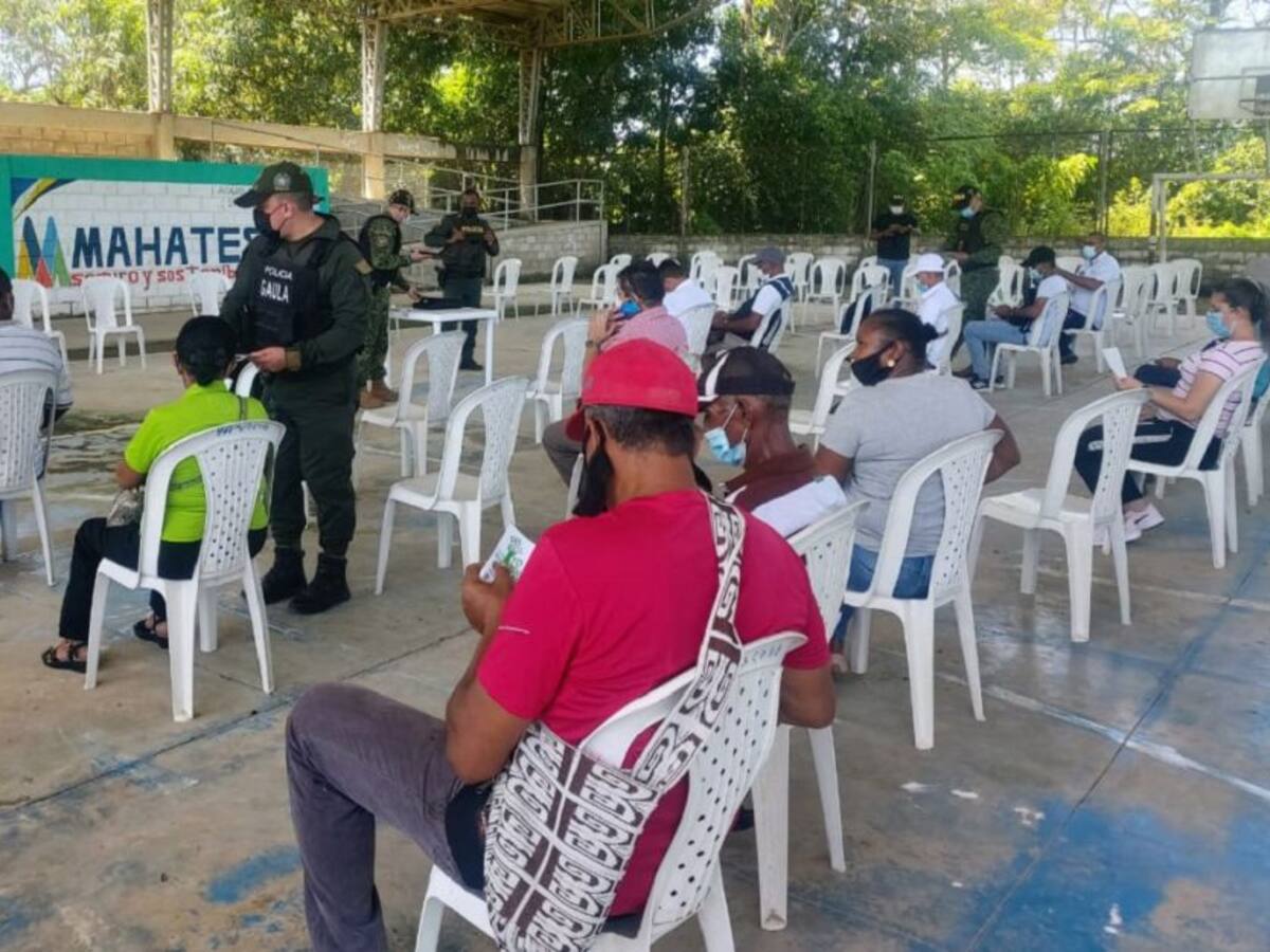 Gaula realizó prevención sobre el secuestro y extorsión en Mahates, Bolívar