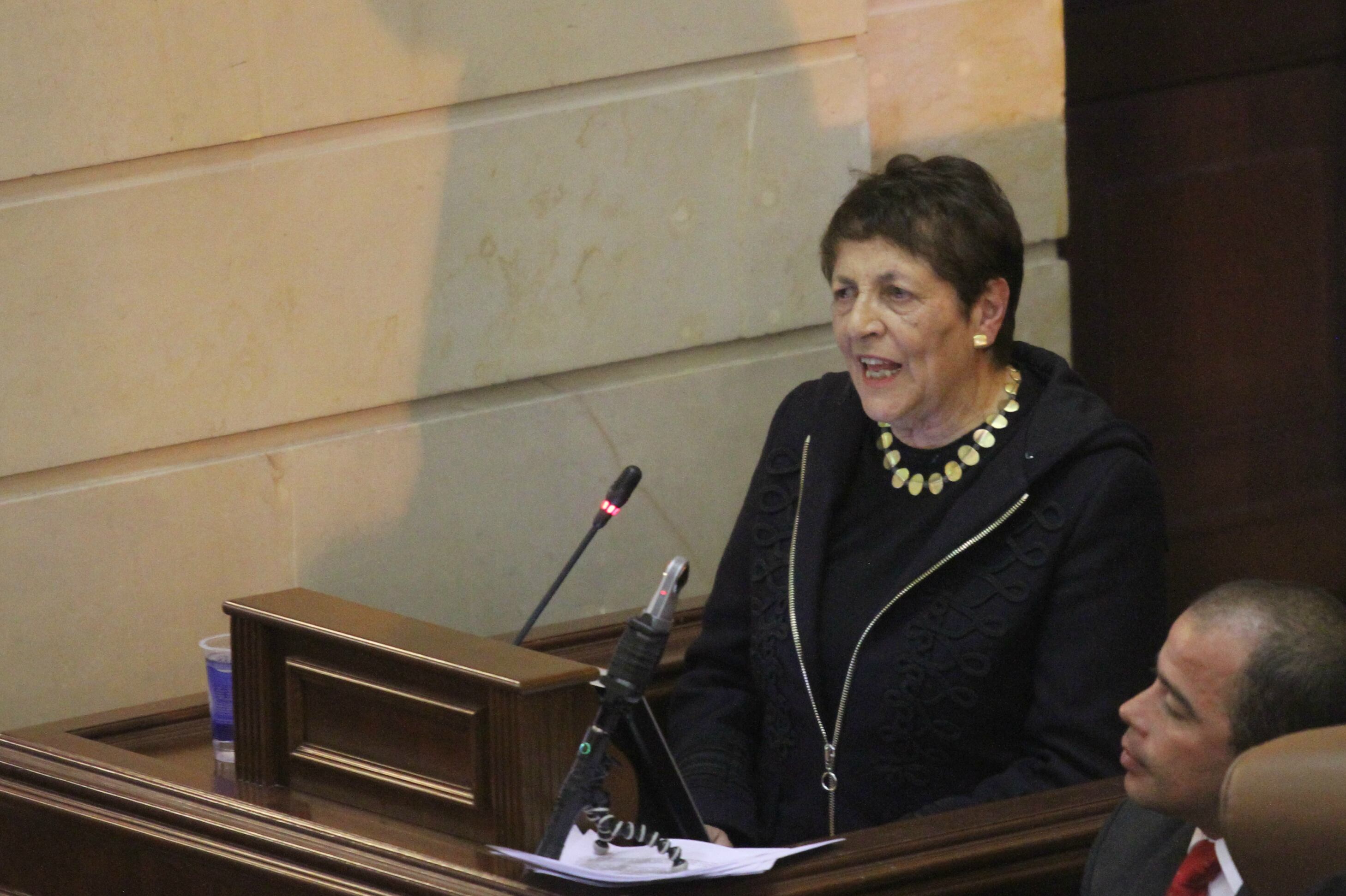 Gloria Gaitán hija de Jorge Eliécer Gaitán.  Foto (Colprensa - Sofía Toscano)