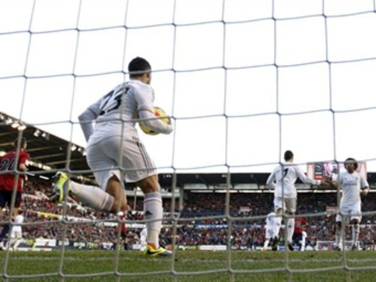 Real Madrid empató en Pamplona y sigue detrás de Atlético