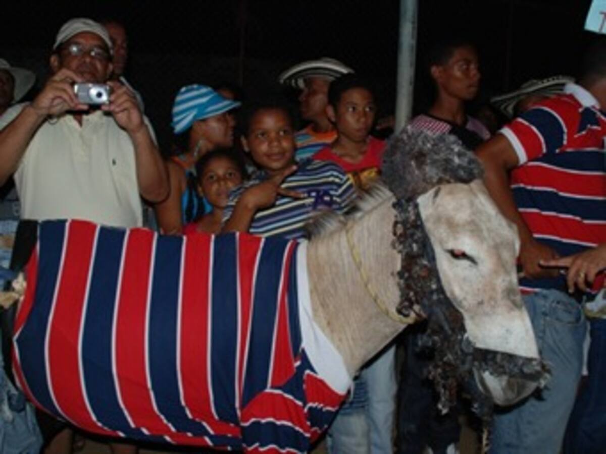 El disfraz del padre Lineros ganó en festival del burro en San Antero