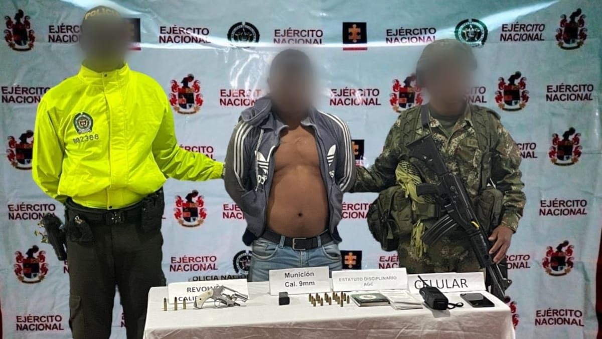 Cayó el segundo al mando de las AGC en el Suroeste de Antioquia