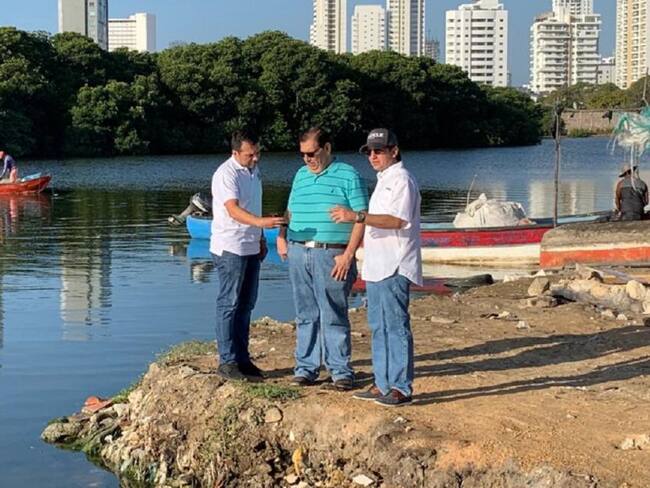 Inspeccionan trabajos de recuperación de ciénaga Las Quintas en Cartagena