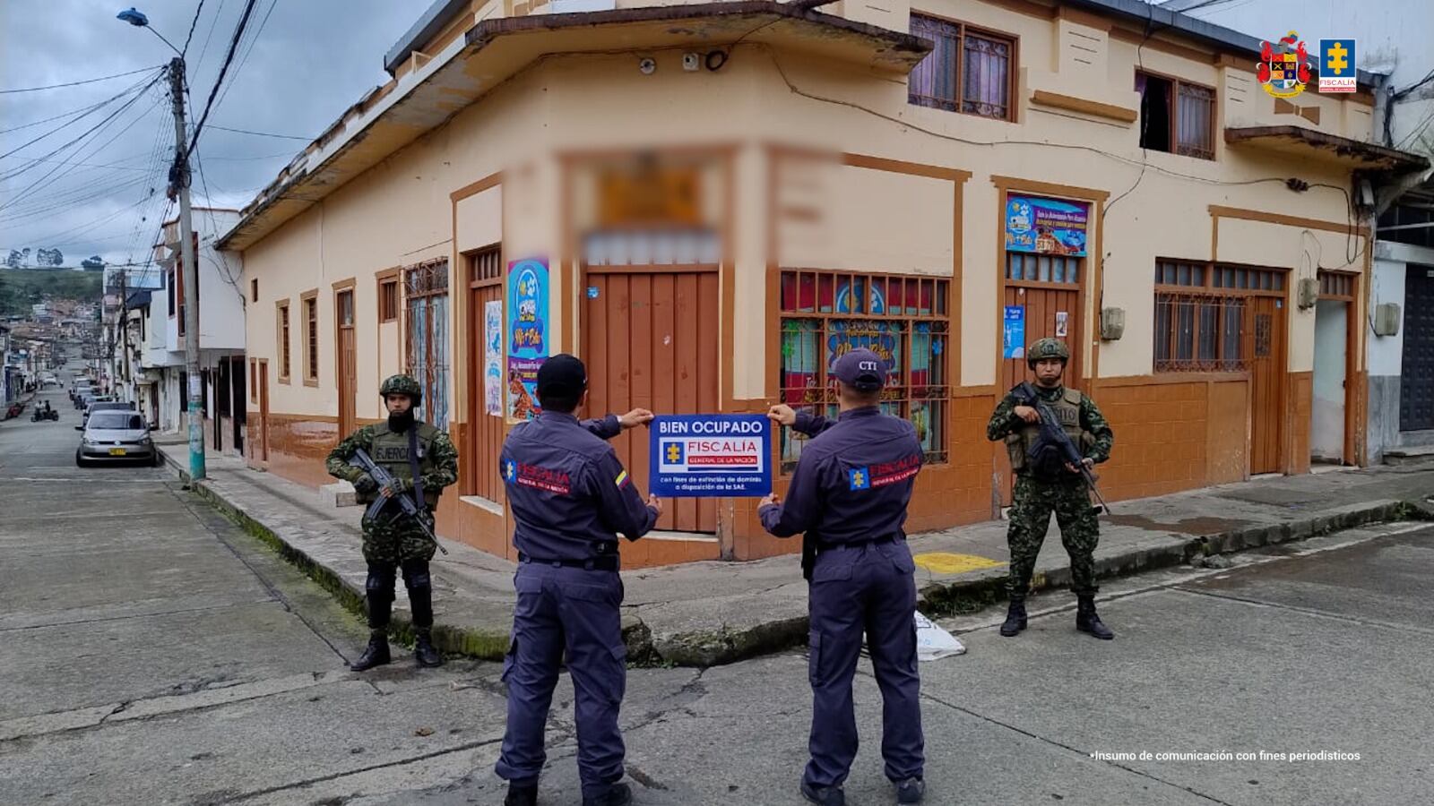 Fotografía suministrada: Fiscalía General de La Nación